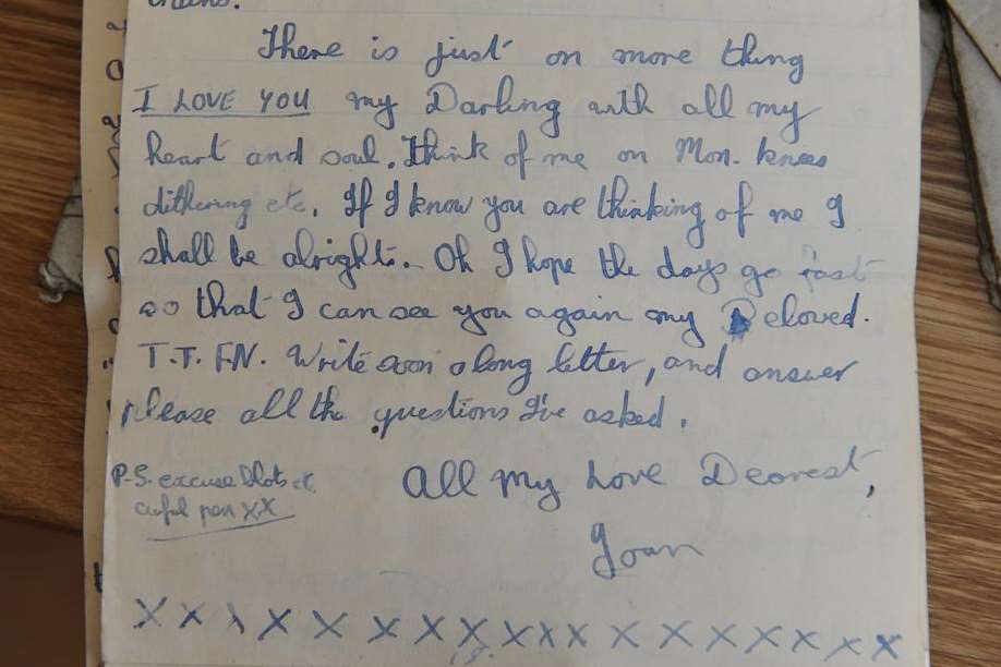 Besotted teenager Joan White declared her love for Bernard Waters in a series of letters