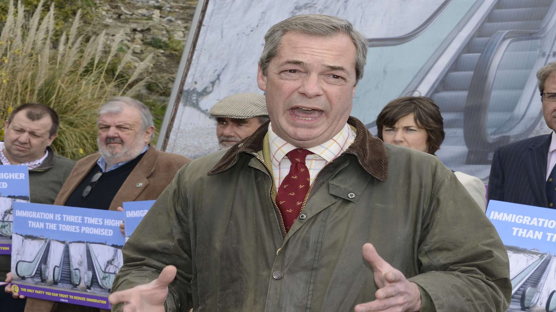 Nigel Farage kicks off his election campaign in Dover