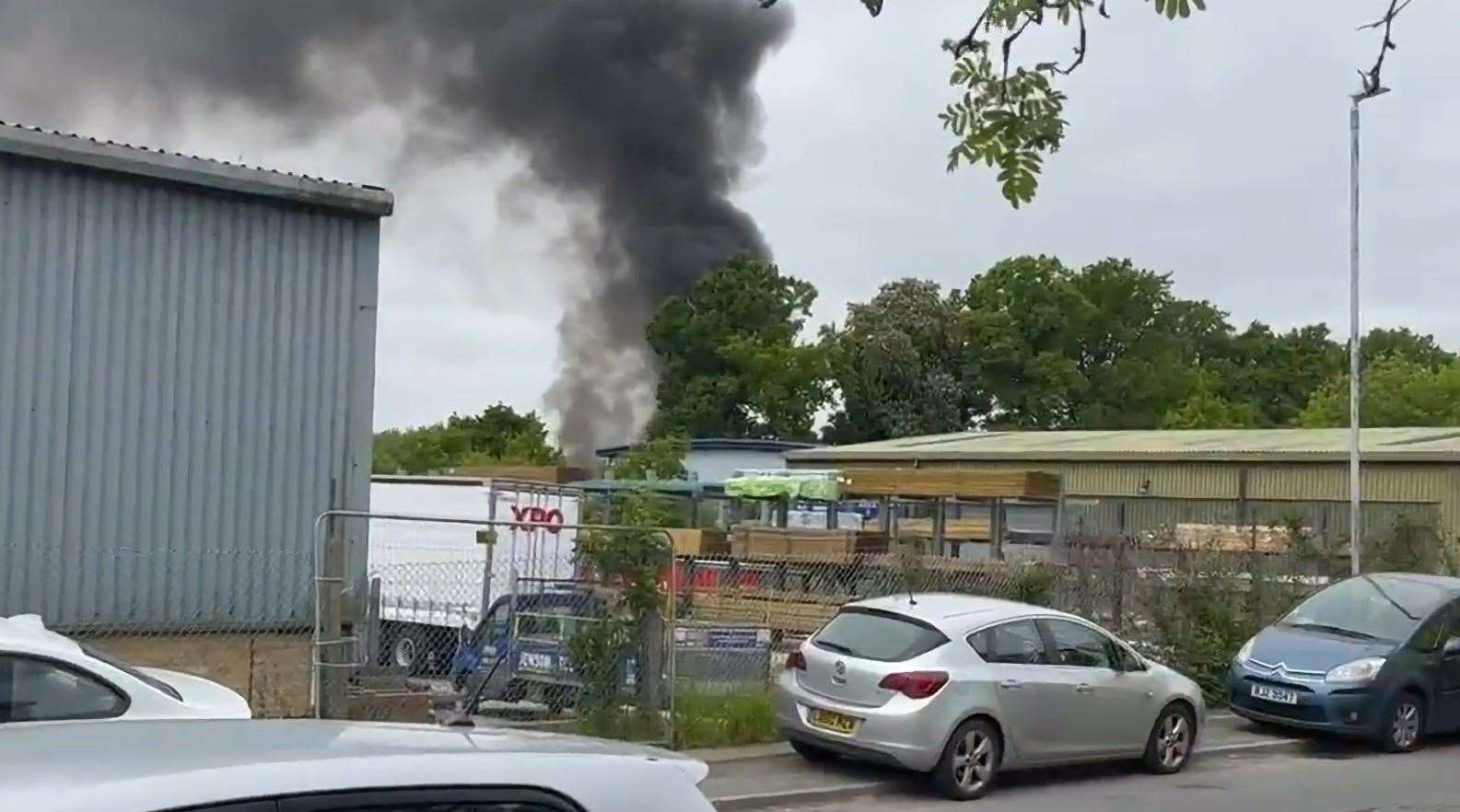 Fire engines were called to the scene. Picture credit: Daniel Hardcaste @DanBHardcastle/Twitter