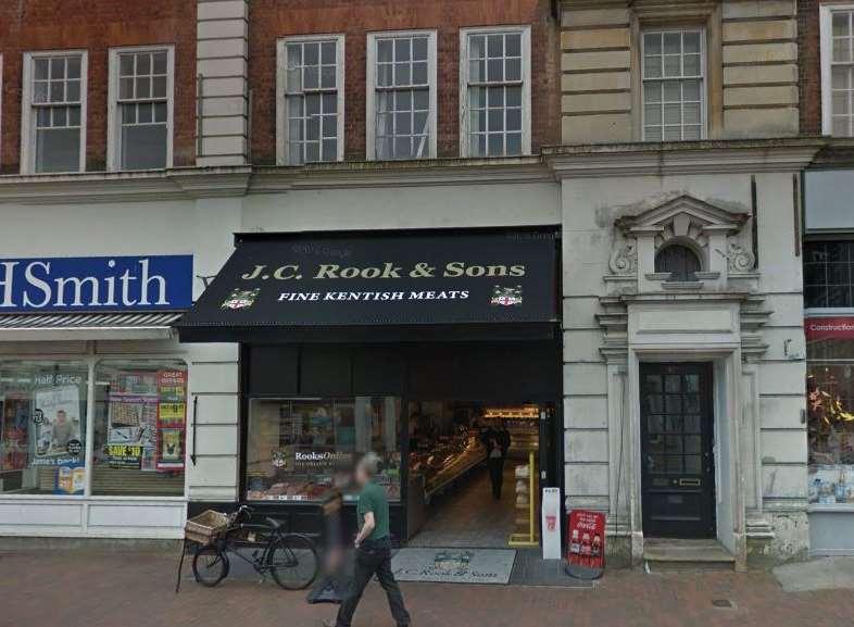 Police were called to Mount Pleasant Road outside JC Rook and Sons butchers. Picture: Google Streetview