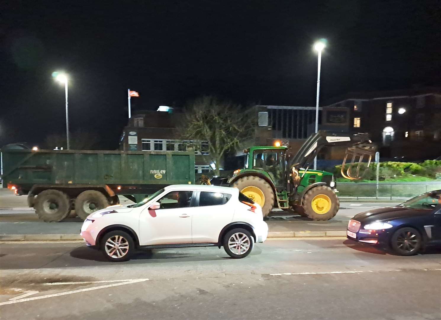 Tractors descended on Dover on Friday