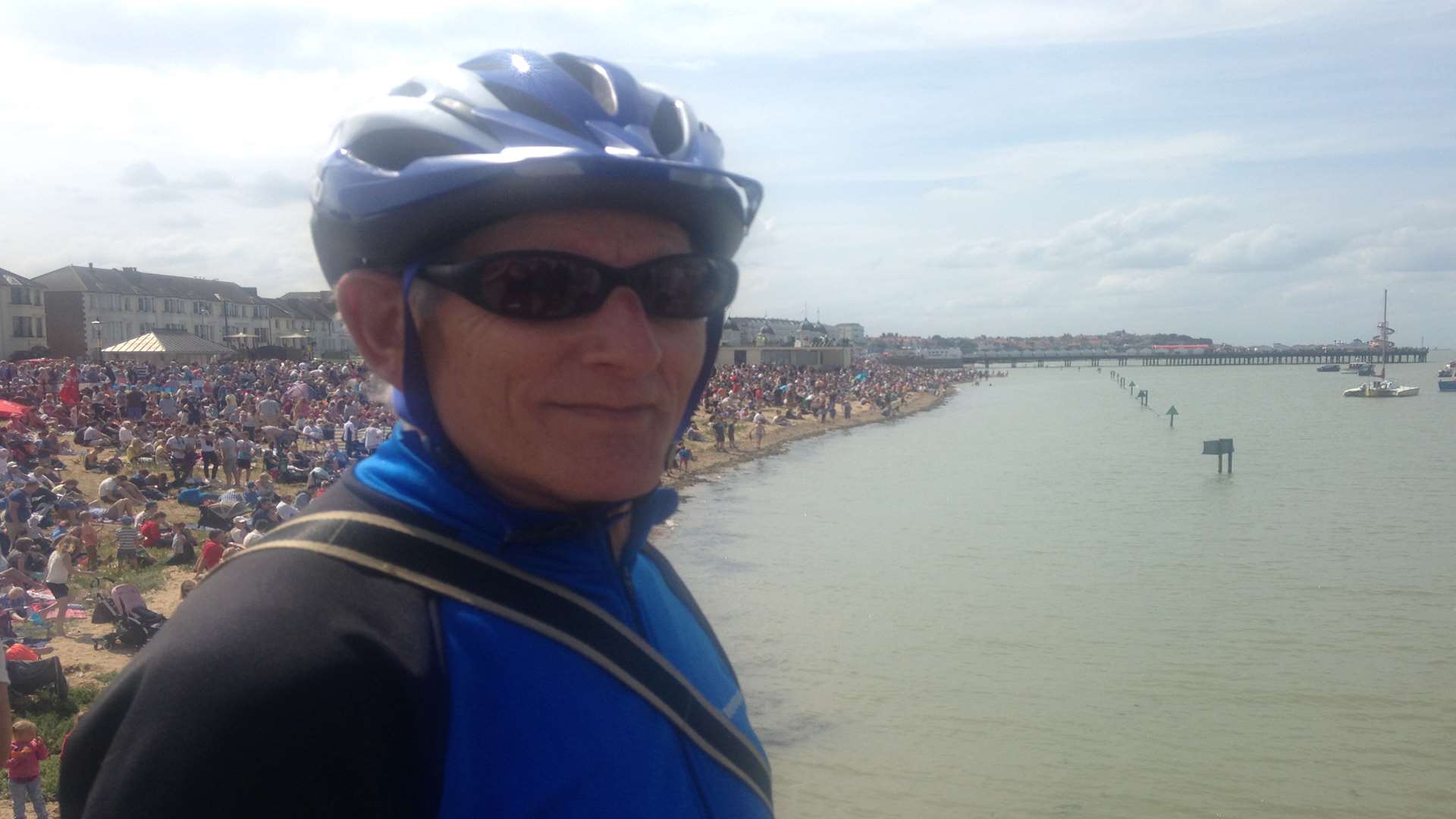 Les Willis has been in Herne Bay since 1979 and had never seen it so busy.