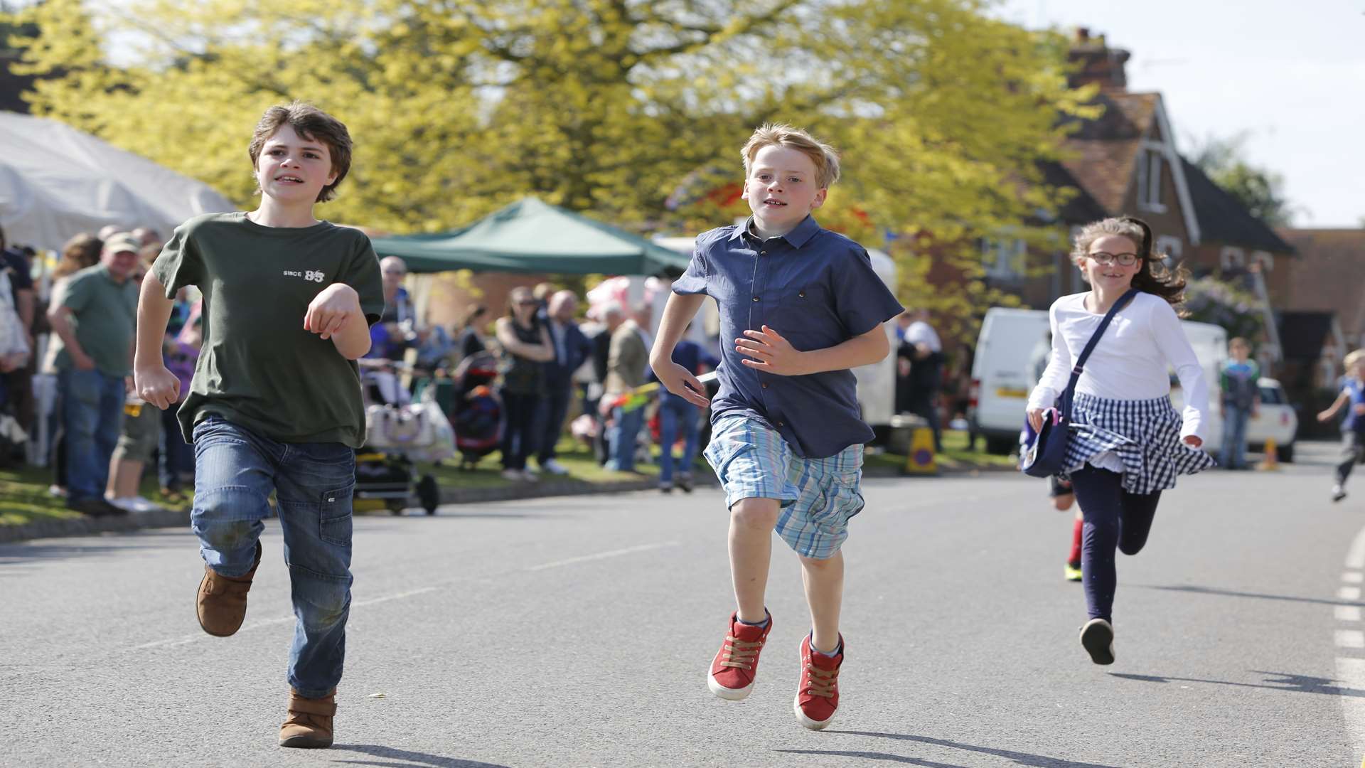 The Offham Dash - part of the fun at the quaint village, near West Malling this weekend