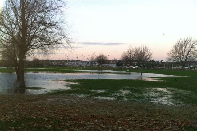 Parts of The Esplanade in Rochester were flooded
