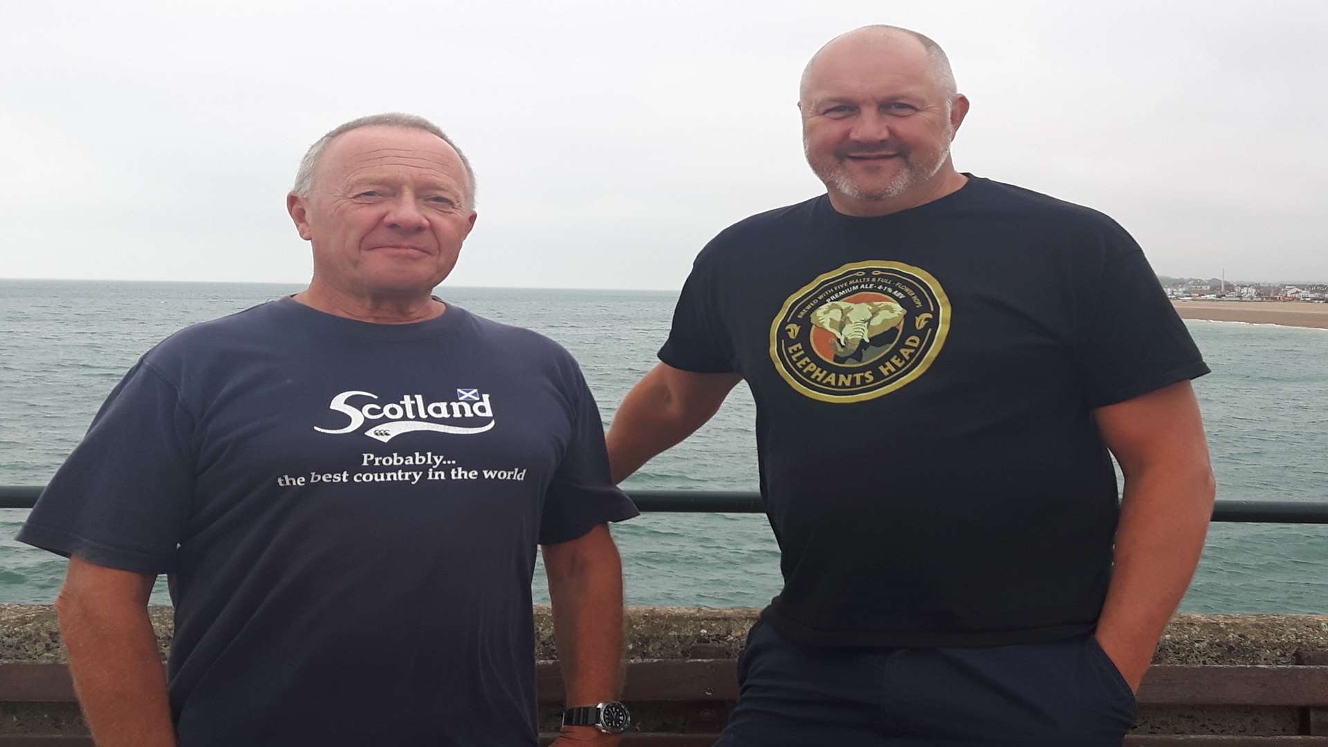 Iain Callum and Ian Goodban, divers who found Mika Cudworth's ID
