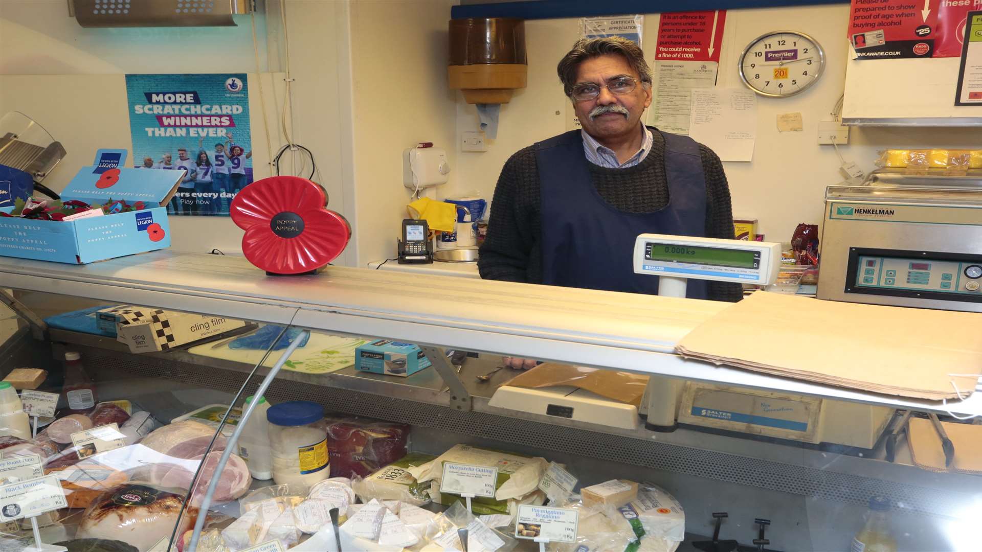 Charan Athwal and the machine that vacuum packs meat which has been deemed dangerous by hygiene inspectors