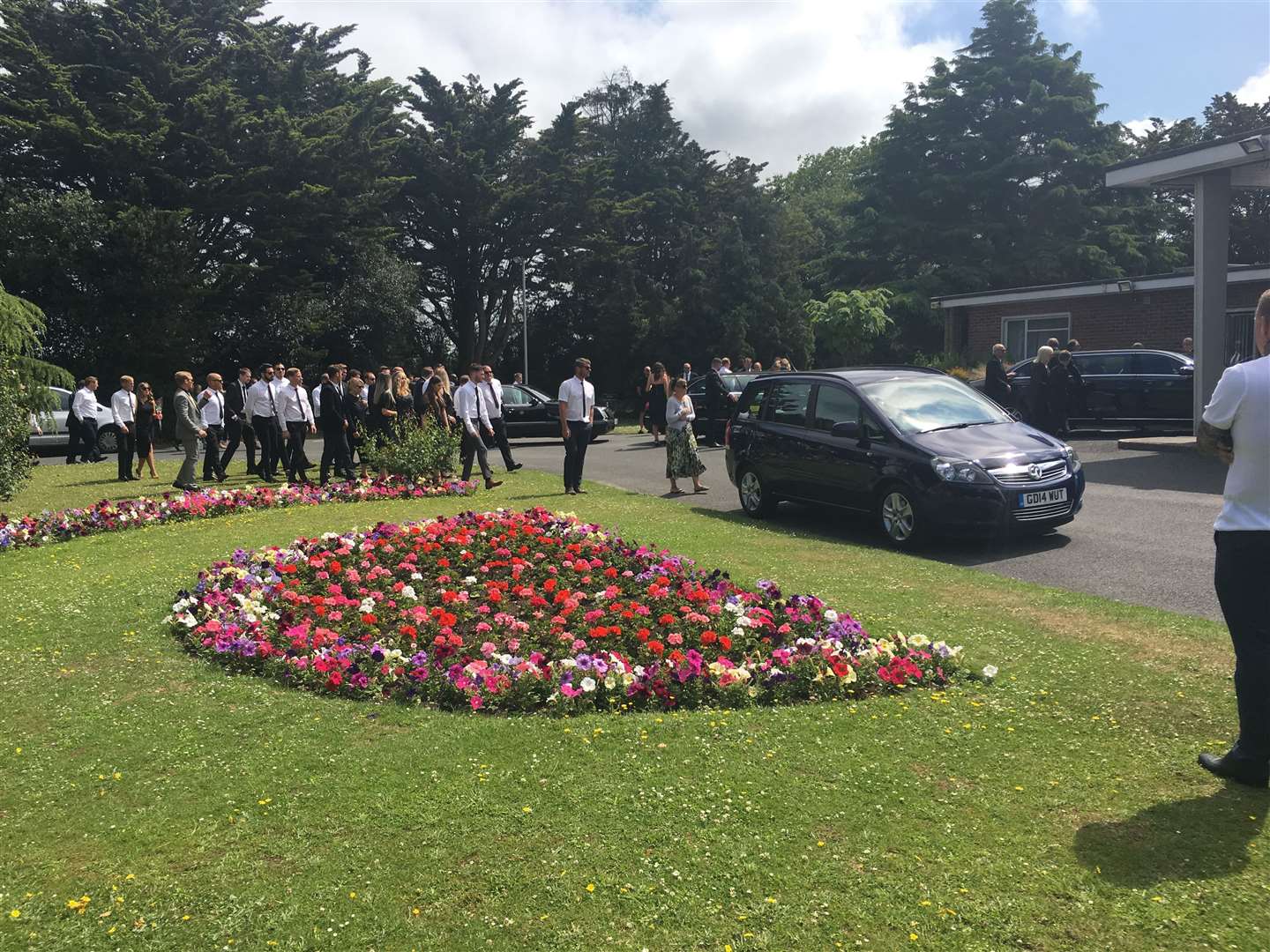 Hundreds of people packed the crematorium chapel in Margate