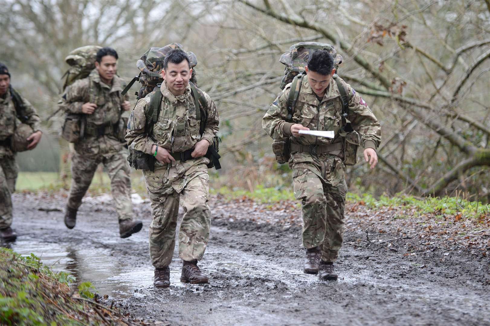 Soldiers from Folkestone based Royal Gurkha Rifles. Credit: Army/MoD Original