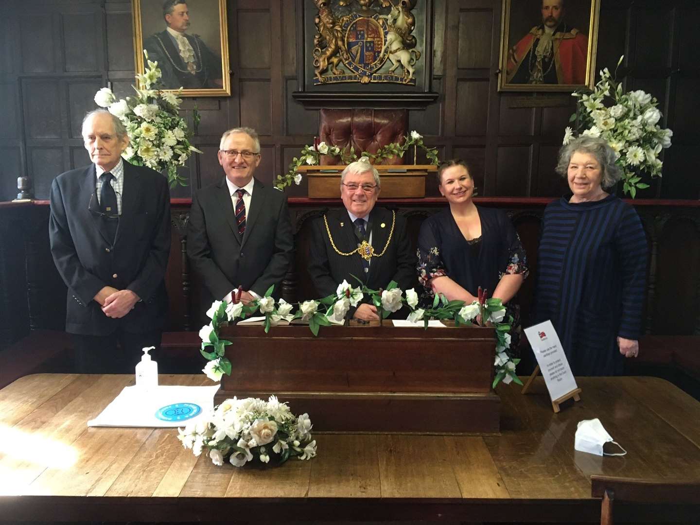 The new councillors were sworn in on Saturday by the Mayor Cllr Paul Graeme Picture: Sandwich Town Council
