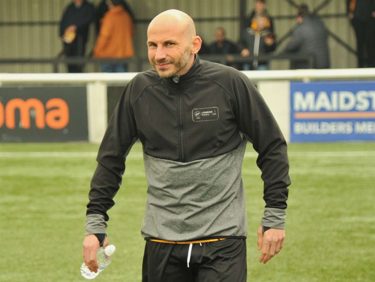 Tommy Osborne is reunited with former Maidstone team-mate Ian Draycott Picture: Steve Terrell
