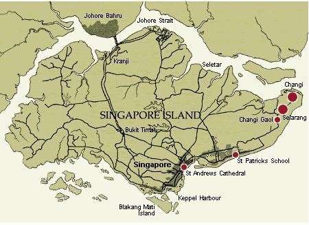 A map of Singapore