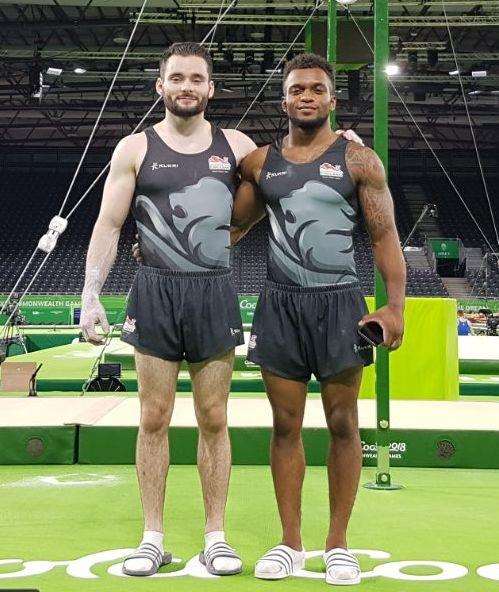 James Hall and Courtney Tulloch in their England kit