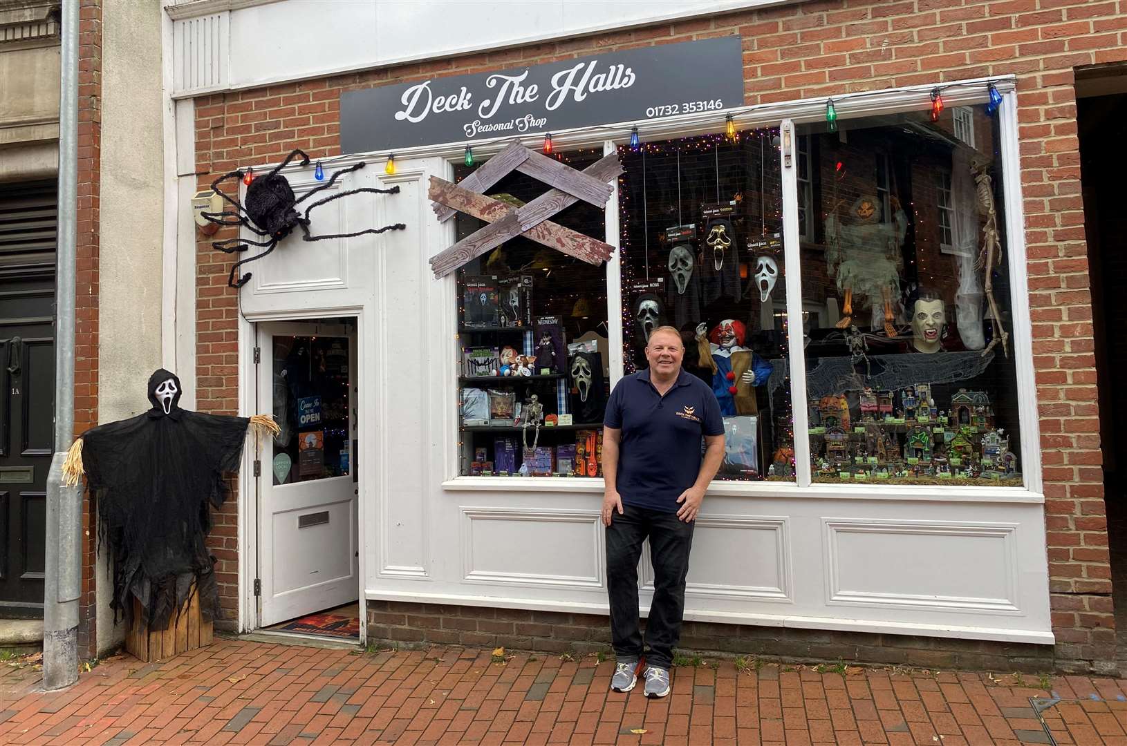 Paul Martin runs The Halloween Store, also known as Deck The Halls, in Castle Street, Tonbridge