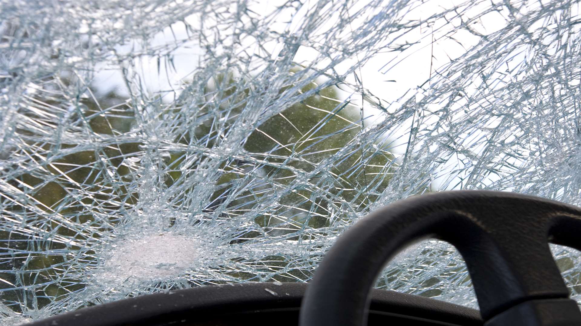 The car's windscreen was smashed. Stock picture: Thinkstock