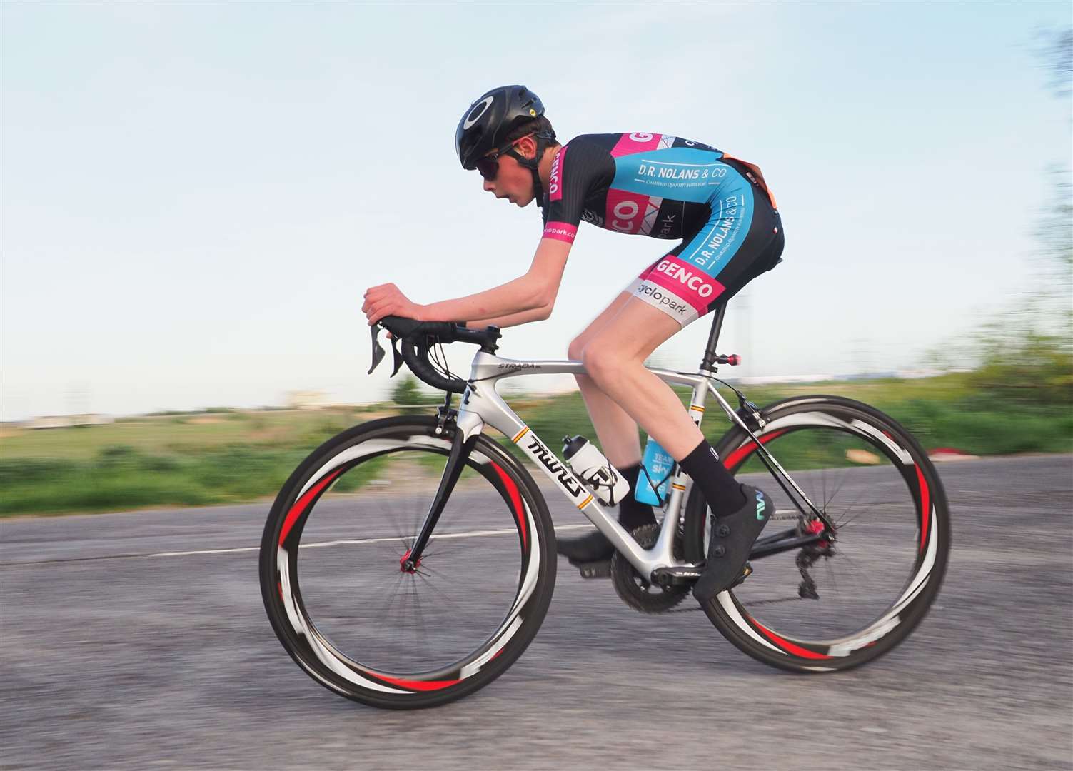 Luke Gibson finished top junior at the Wigmore CC 2022 Evening Time Trial Picture: James Bell (fotobell.uk)