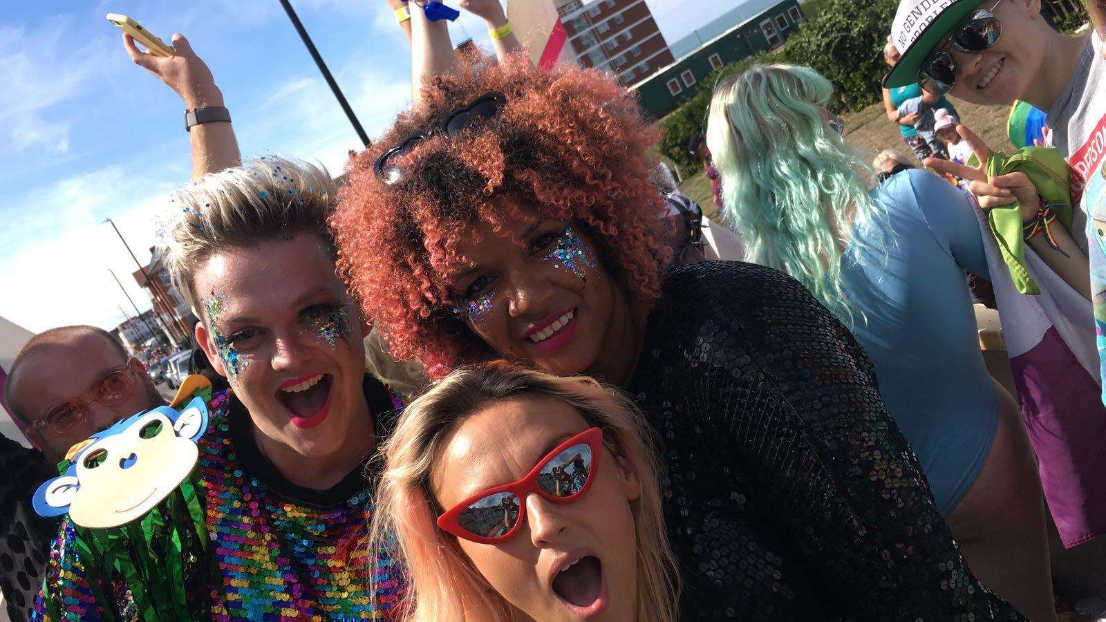 Friends having fun at Margate Pride (3549527)