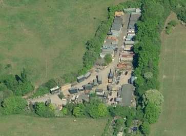 An aerial view of the site. Picture: Dowsett Mayhew