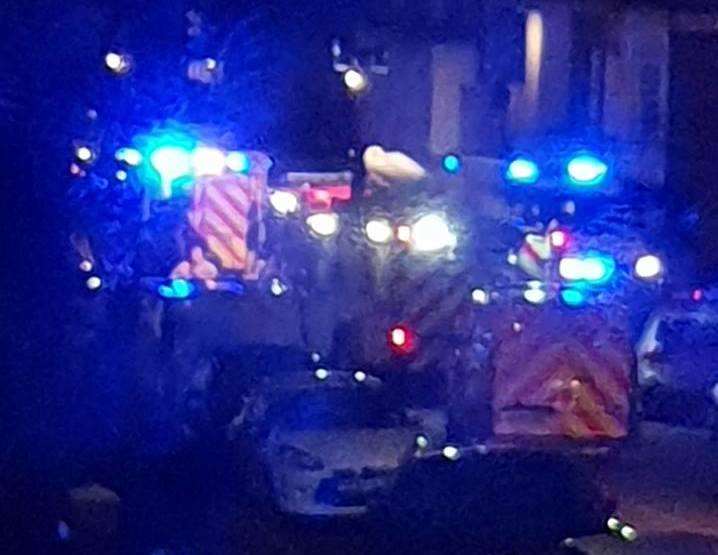 Police in Sweyn Road in Margate. Picture: Andy Aldworth