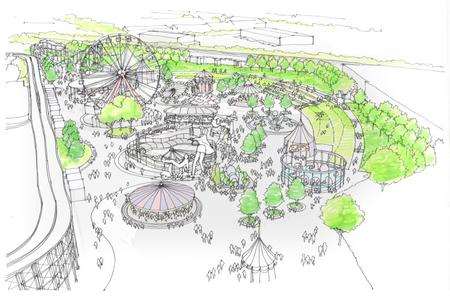An artist's impression of the Dreamland parkscape