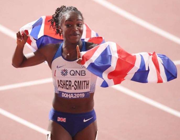 Dina Asher-Smith finished on the podium at Oregon. Picture: @TeamGB
