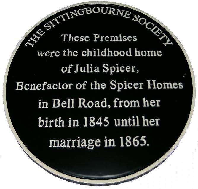 The Julia Spicer commemorative plaque
