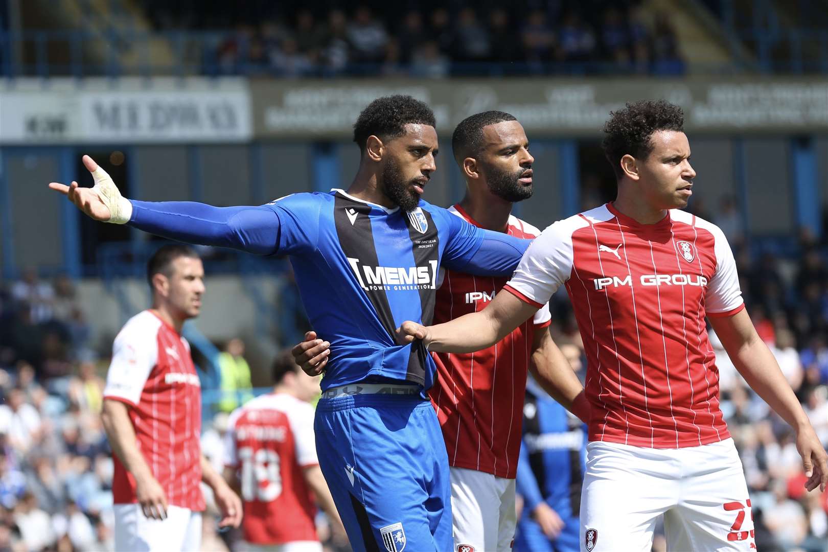 Action between Gillingham and Rotherham United Picture: KPI (56383513)