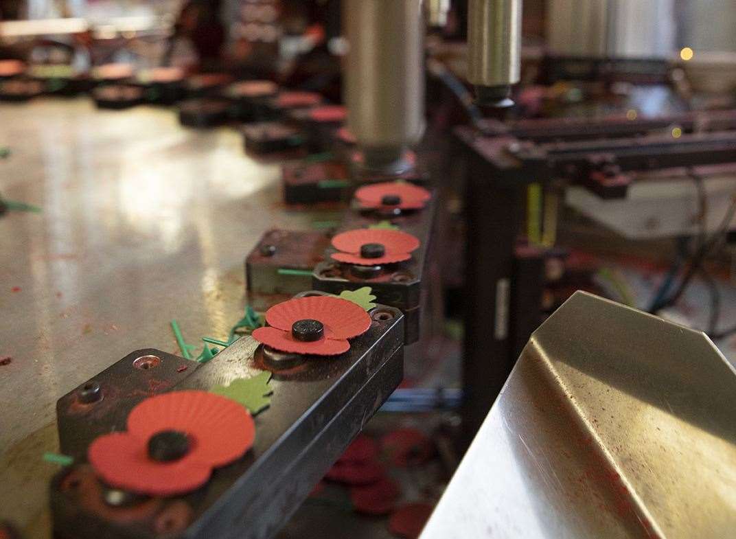 Millions of poppies are made in Aylesford. Photo: Royal British Legion