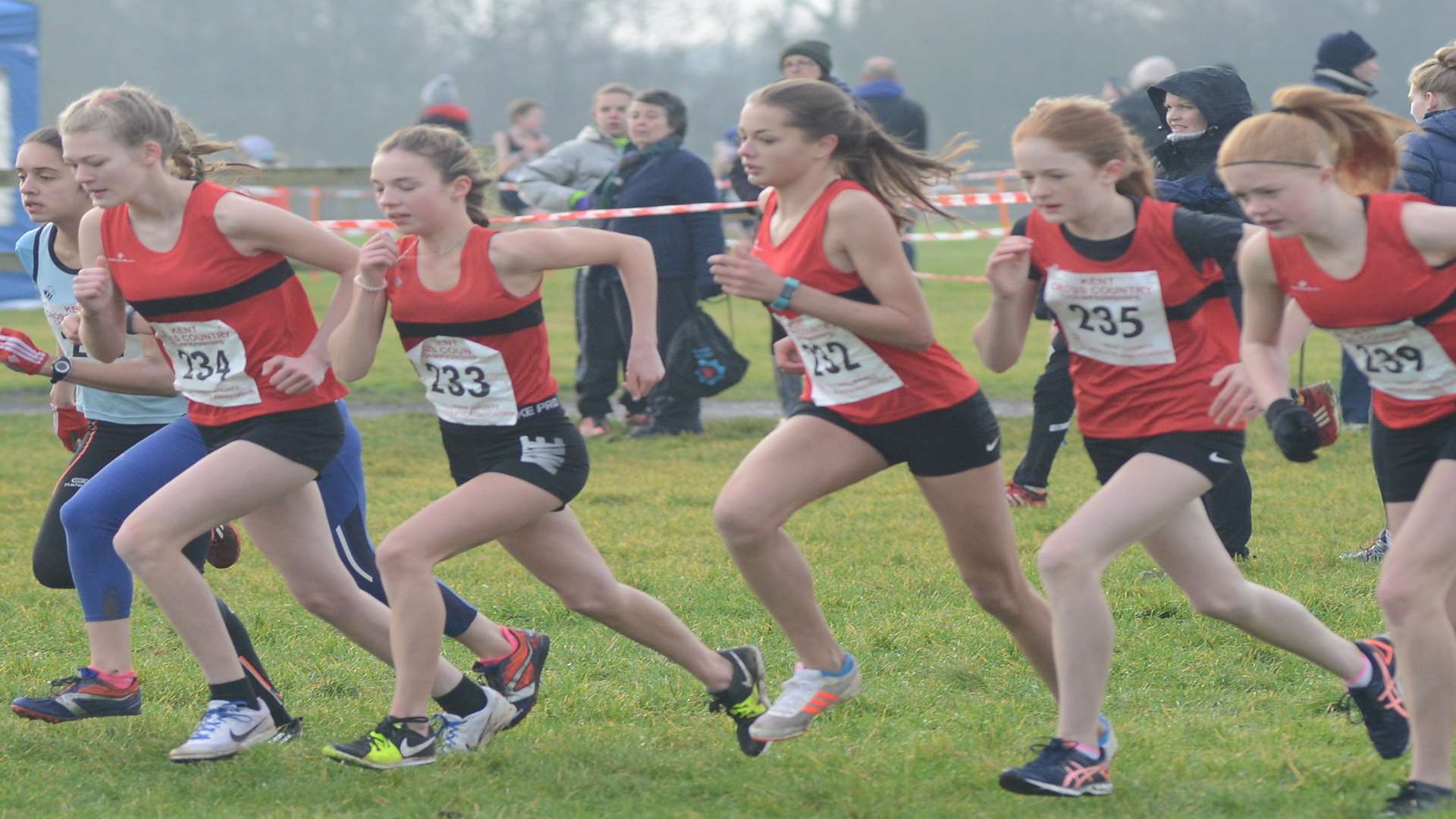 The under-15 girls hit their stride, with Blackheath & Bromley Harriers' Morgan Squibb taking the honours. Clubmate Oliver Bright won the boys' race Picture: Gary Browne