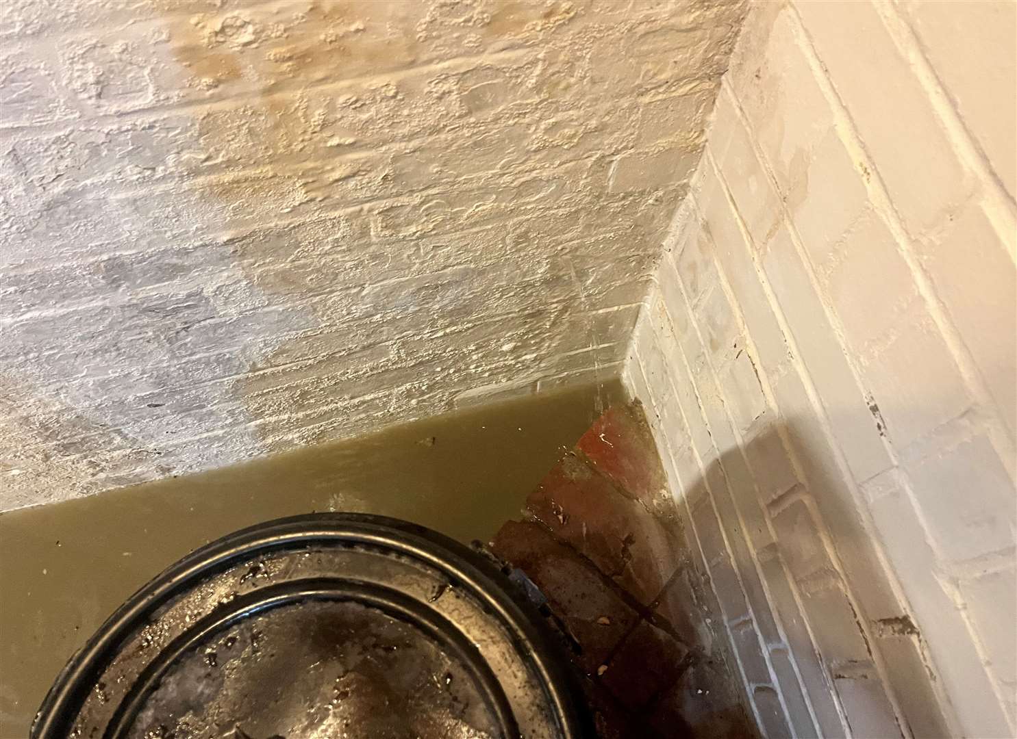 Water is coming through Mr Pantry’s walls in his basement