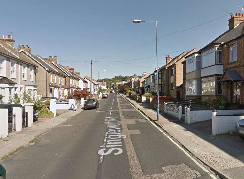 Singlewell Road, Gravesend, near to where a women was injured. Credit: Google Maps image