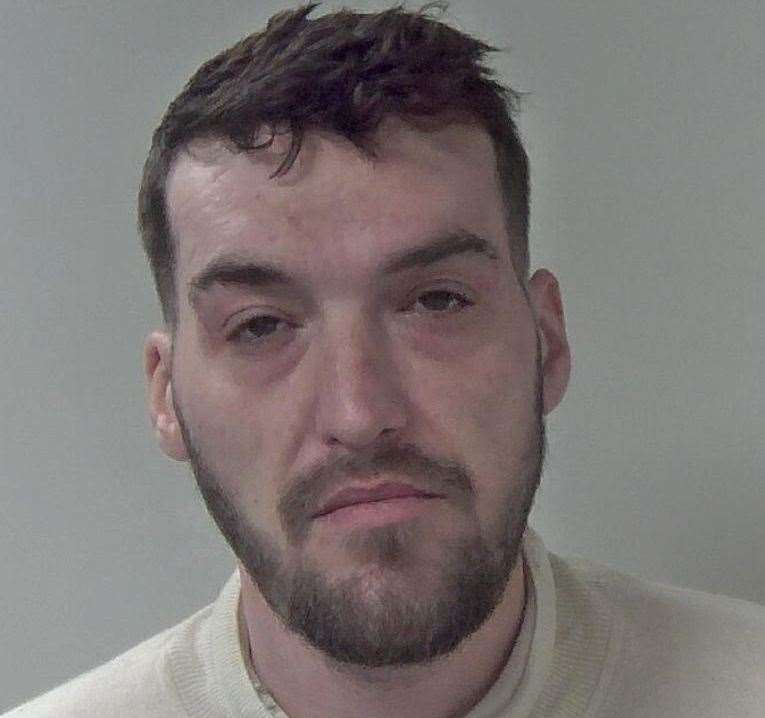 Lucas Hook spent the day drinking with friends and taking cocaine before attacking his girlfriend. Picture: Kent Police