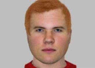 The second suspect had ginger hair combed to one side. Picture: Kent Police