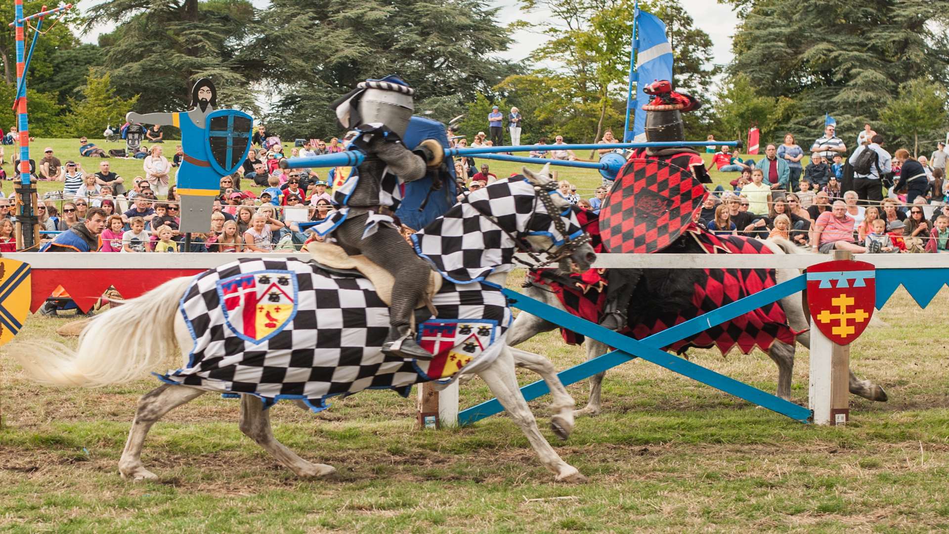 There'll be jousting at Hever Castle on weekends throughout the summer holidays