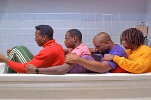 The Jamaican bobsleigh team in Cool Runnings