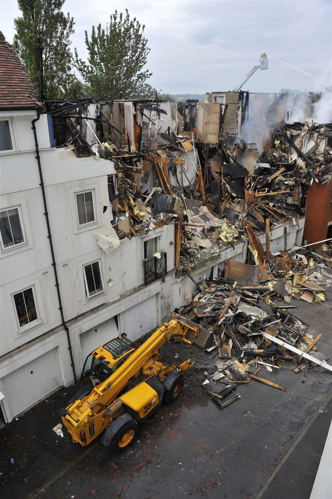 Some homes were destroyed and others damaged. Picture: Tony Flashman