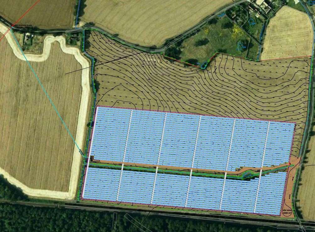 This is what a mammoth solar park in Pluckley could have looked like