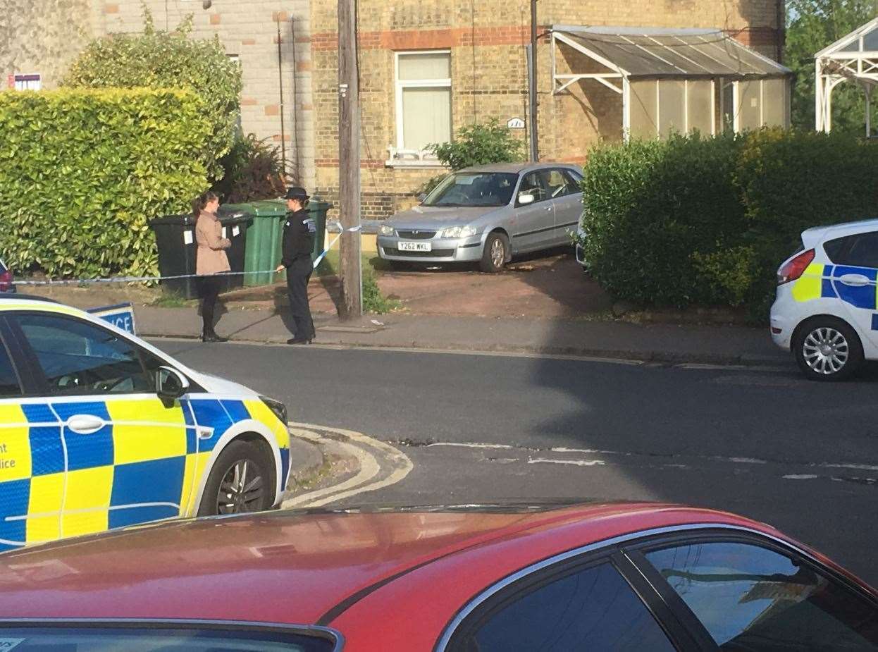 Upper Fant Road was sealed off by police (Pic: Isla Rose)