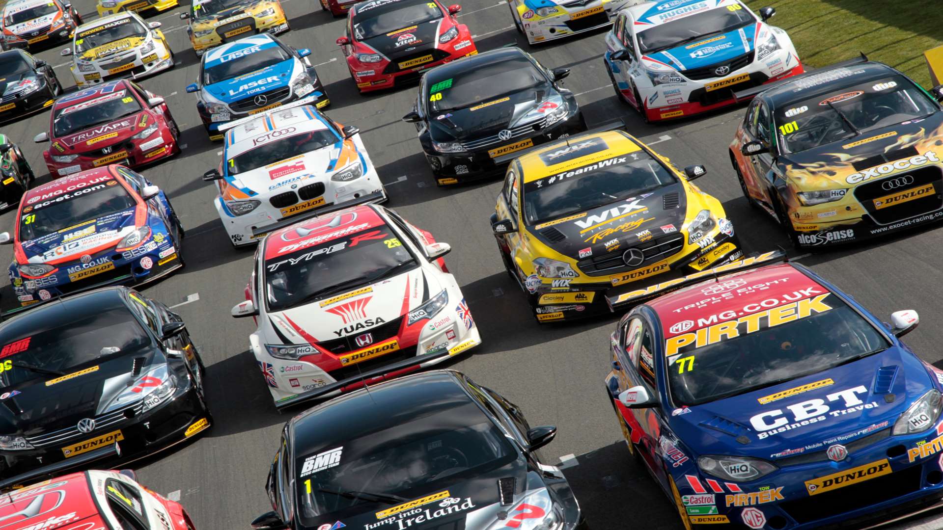 A bumper grid of 28 cars will contest the BTCC opener at Brands Hatch