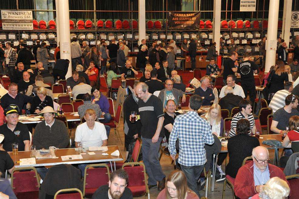 Thousands of visitors enjoyed the ninth Planet Thanet Easter Beer Festival