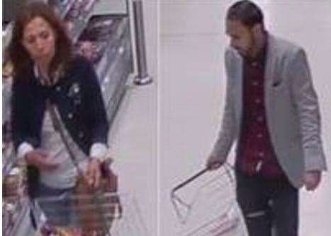 Police would like to speak to these two people. Photo: Kent Police