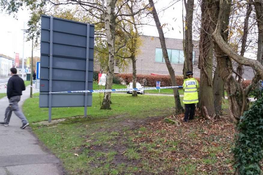 Areas of the university have been cordoned off.