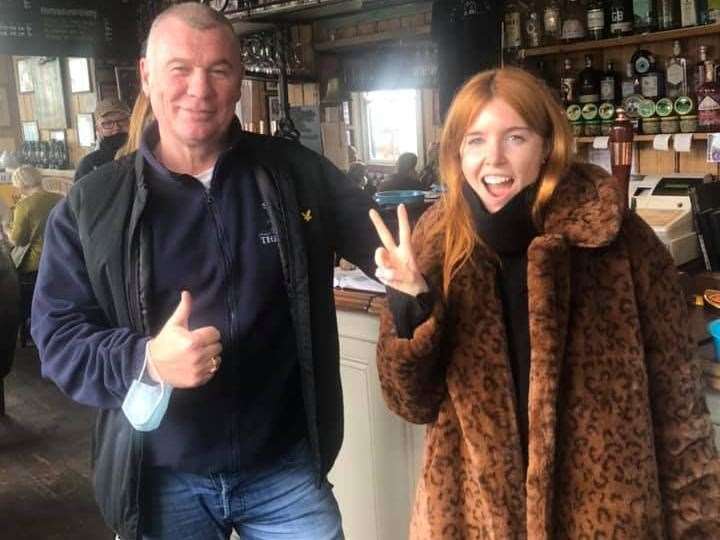 Darren Wilton with Stacey Dooley. Picture: The Old Neptune / Facebook