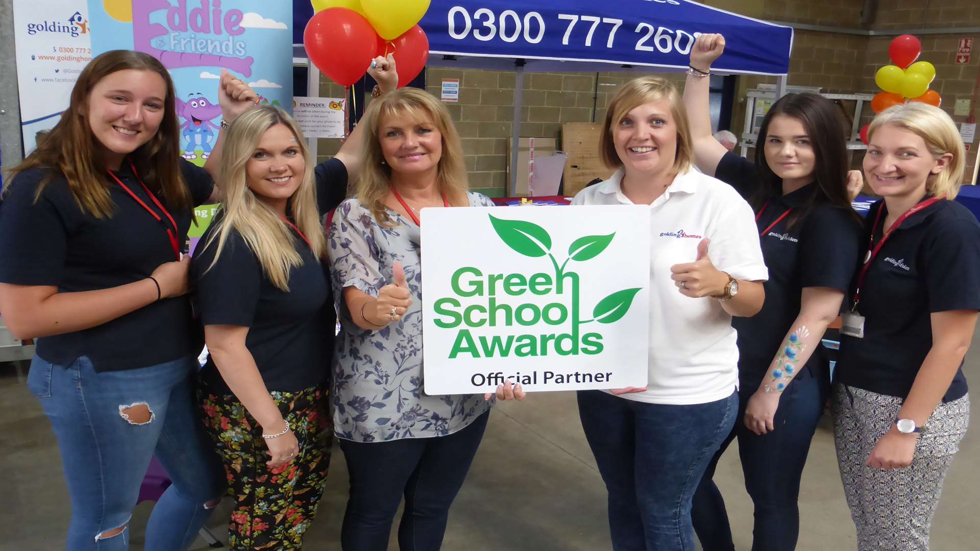 Caroline McBride and staff from Golding Homes officially launch the Green School Awards which are now open for nominations.