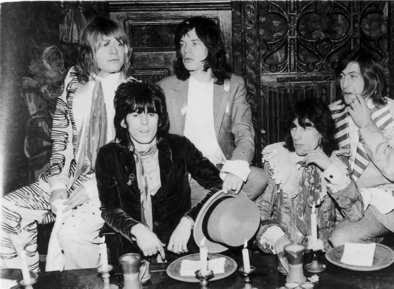 The Rolling Stones, (left to right) Brian Jones, Keith Richards, Mick Jagger, Bill Wyman and Charlie Watts