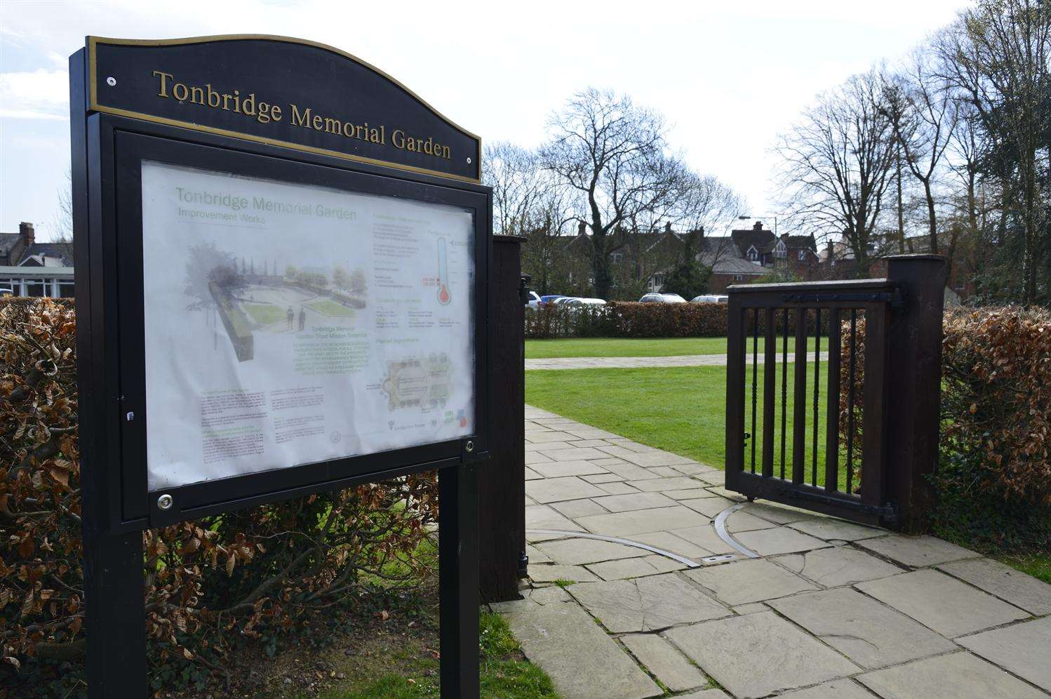 The Tonbridge Memorial Gardens have been refurbished and an opening ceremony was held today
