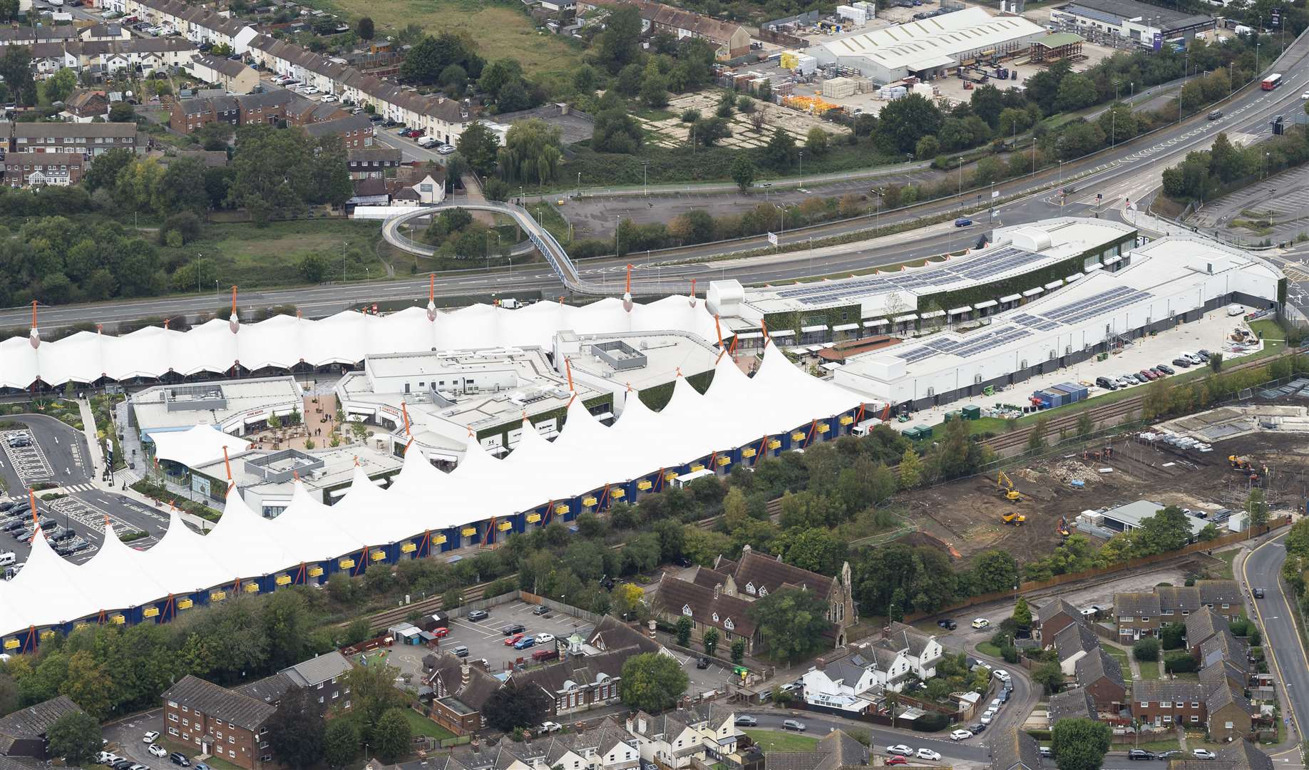 The Ashford Designer Outlet would have formed a key part of the monorail route. Picture: Ady Kerry/Ashford Borough Council