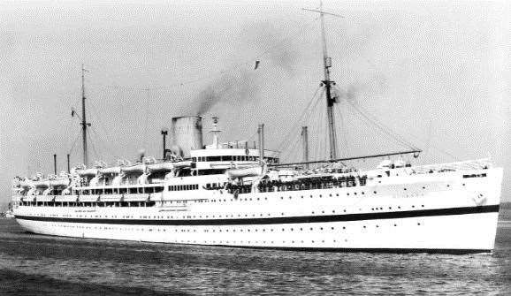 The troopship Dilwara took Mr Kenworthy to Singapore