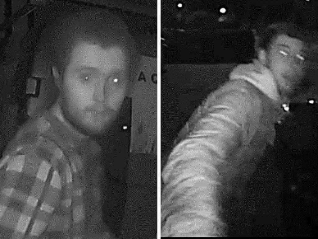 Police would like to speak to these men after a burglary in Faversham Road, Ashford, on Monday, March 29, 2021. Picture: Kent Police