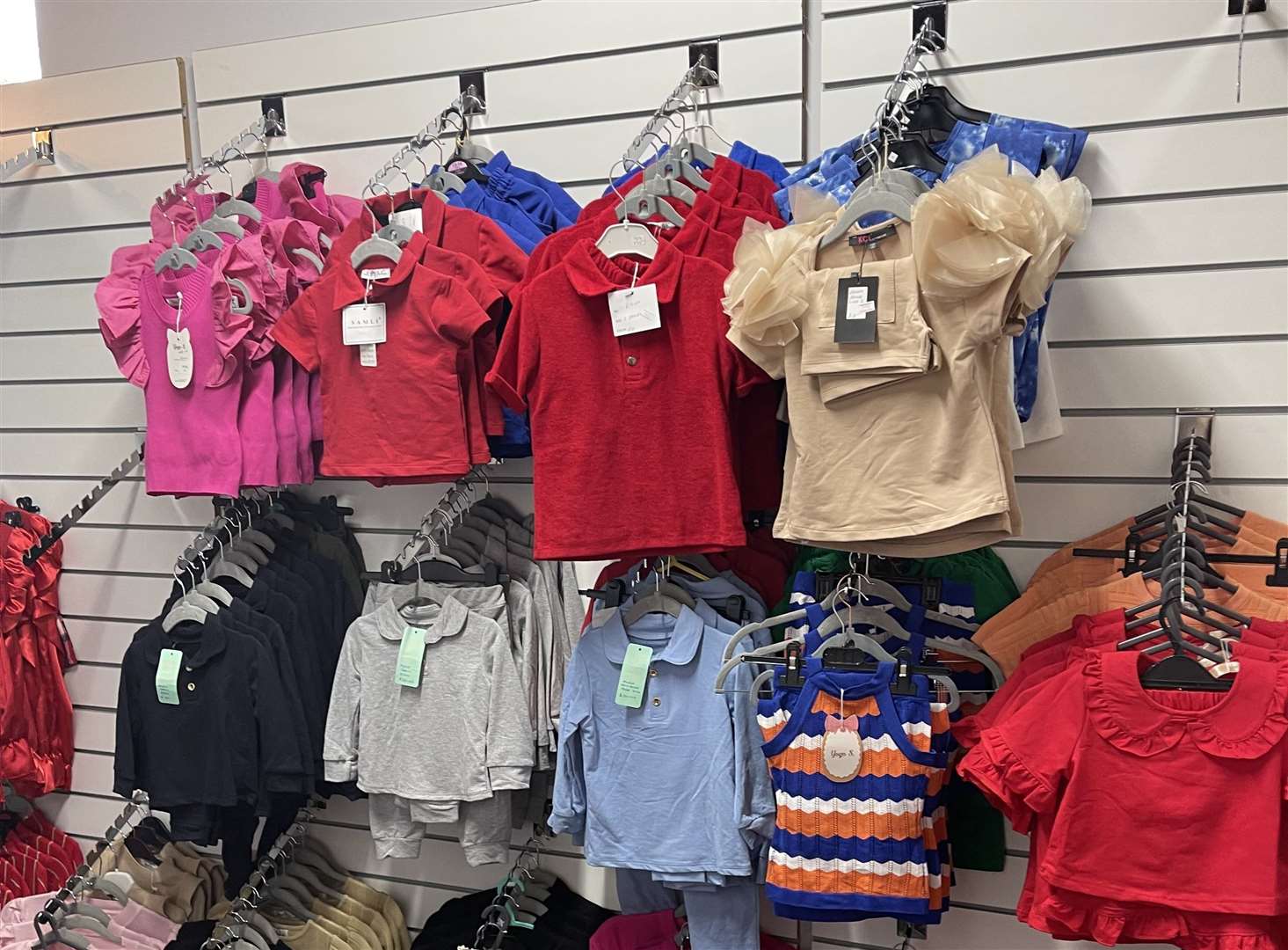 Children's clothing will be sold