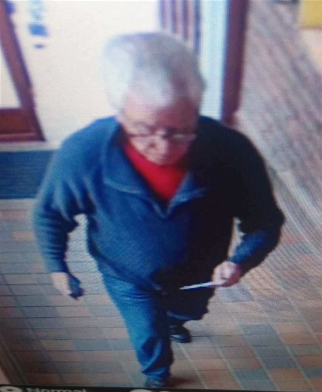 A CCTV image of a man police are looking for. Picture provided by Kent Police